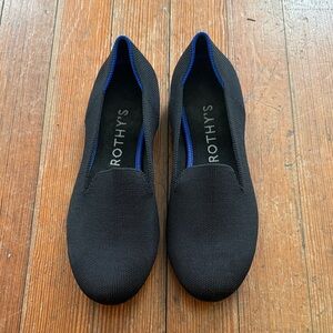 Rothy’s women’s 8 slip on flats shoes black